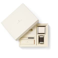 Graf-von-Faber-Castell - Set desk accessories Epsom, small, dark brown