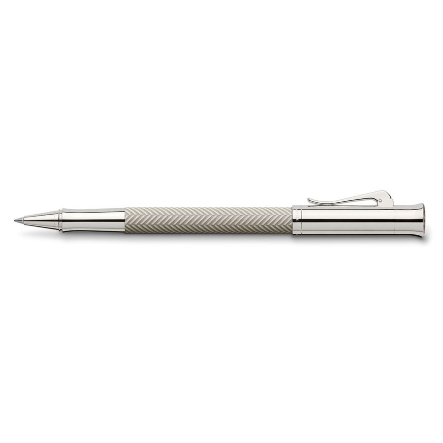 Graf-von-Faber-Castell - Rollerball pen Guilloche Ciselé Light Grey