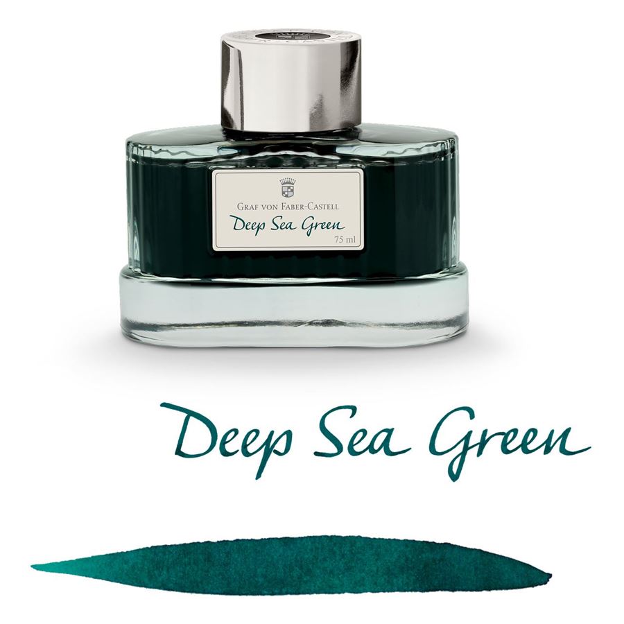 Graf-von-Faber-Castell - Ink bottle Deep Sea Green, 75ml