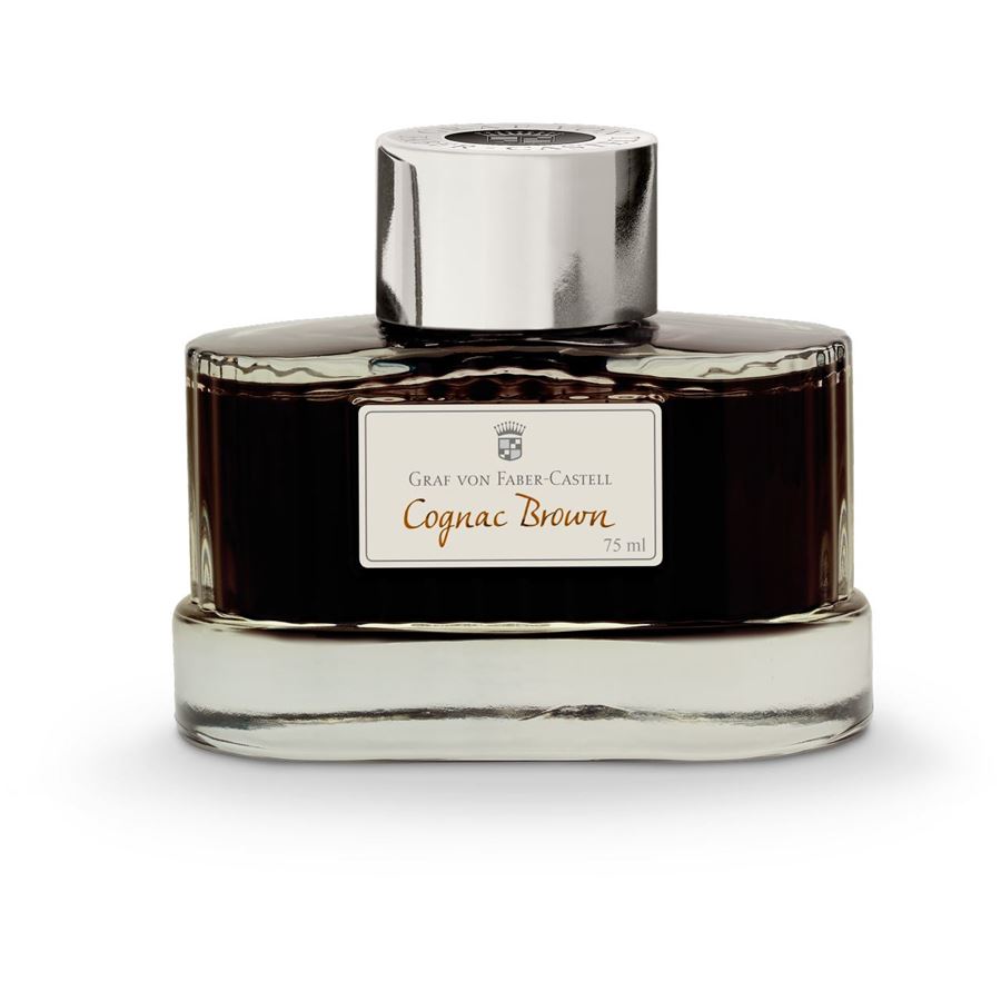 Graf-von-Faber-Castell - Ink bottle Cognac Brown, 75ml