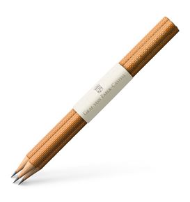 Graf-von-Faber-Castell - 3 graphite pencils Guilloche, Brown