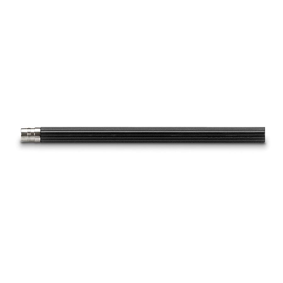 Graf-von-Faber-Castell - 5 spare pencils Perfect Pencil, platinum-plated, Black